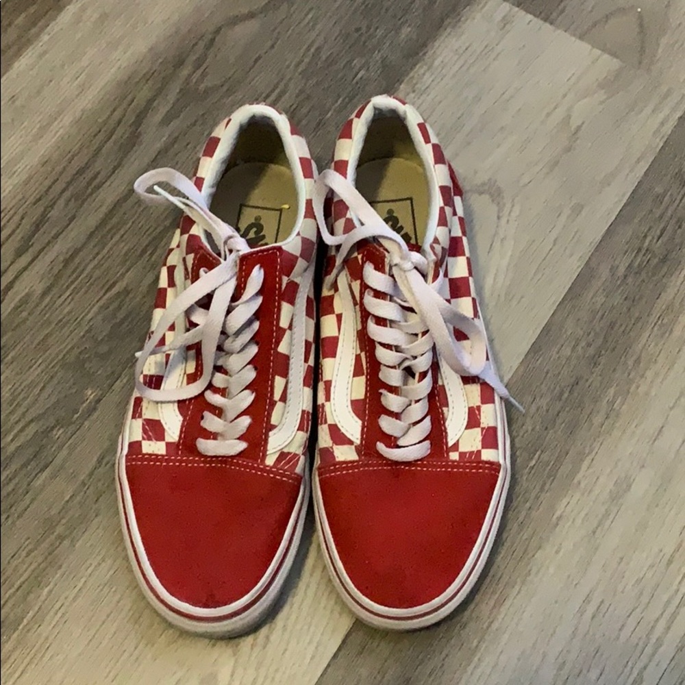 Red Checkerboard Old Skool Vans